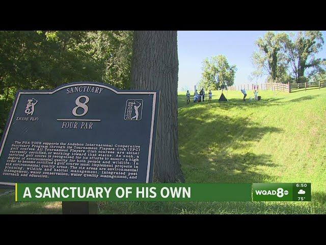 A sanctuary of his own: The tee box where no spectators are allowed at TPC Deere Run