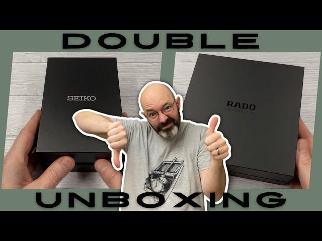 Limited Edition Seiko Prospex Dive Watch & Rado Centrix - Double Unboxing