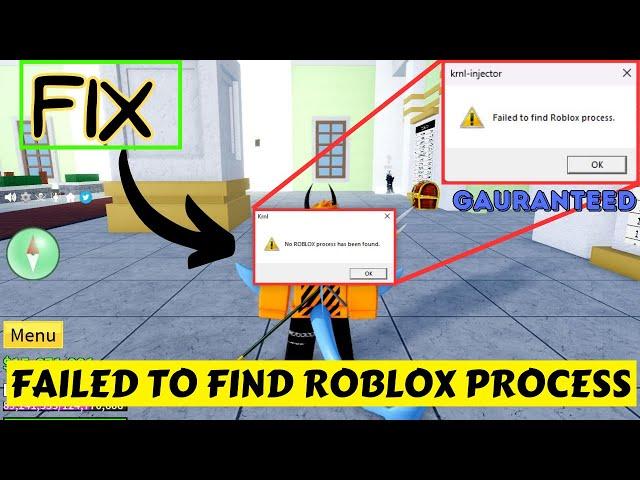 Roblox- Failed to find Roblox process krnl injector