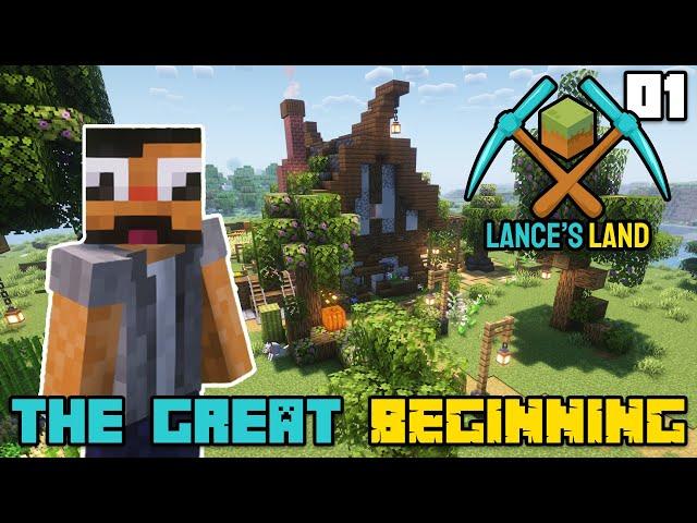 Lance's Land SMP - THE GREAT BEGINNING with a COTTAGE BUILD!