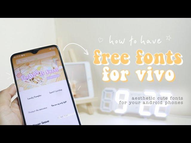 how to have free fonts on vivo phones no apps needed