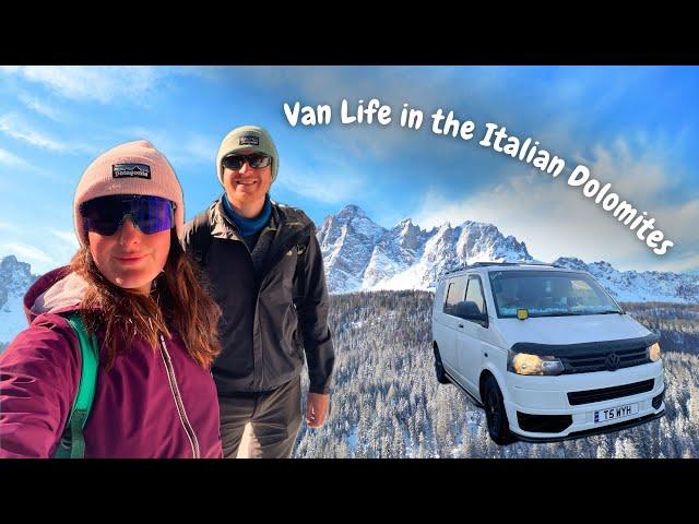 Van Life in the Italian Dolomites: Snowboarding, Adventure & Stunning Views!