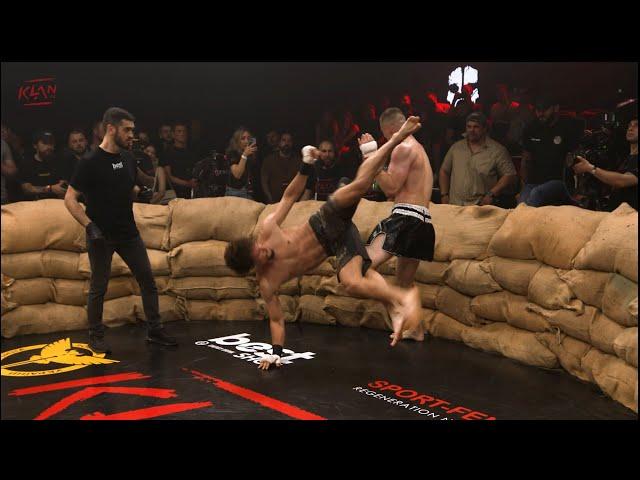Karate vs Muay Thai (No Gloves Kickboxing Match)
