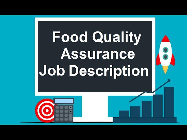 Food Quality Assurance Job Description  ‍‍