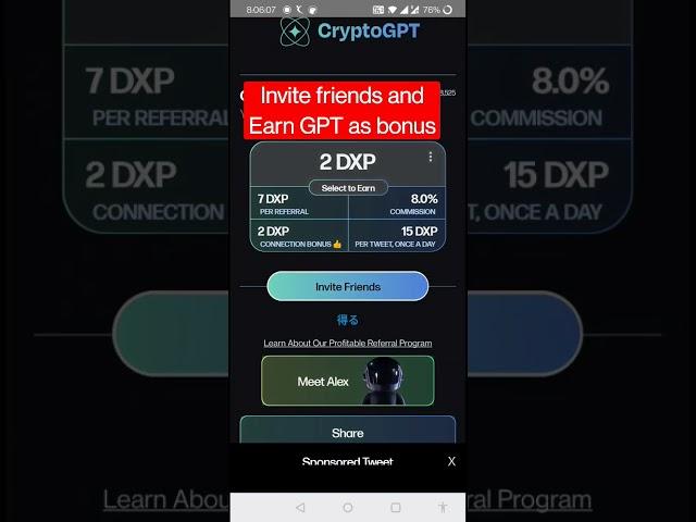 Earn from CryptoGPT