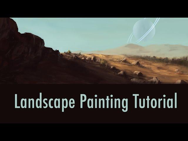 Landscape Painting Tutorial From Imagination | GrawvyRobber