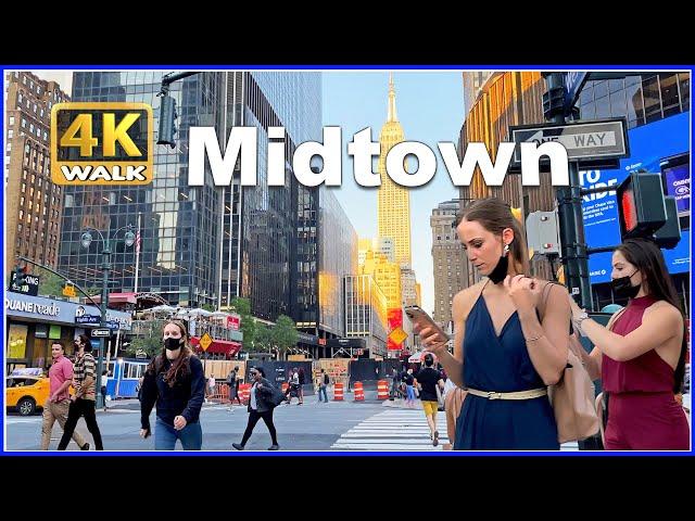 【4K】WALK Midtown NEW YORK City USA 4k video US Travel vlog