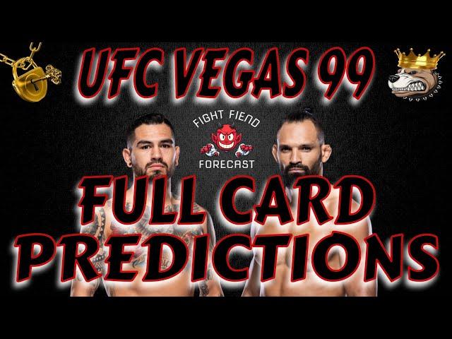 UFC VEGAS 99 FULL CARD PREDICTIONS | HERNANDEZ VS PEREIRA