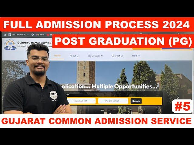 Post Graduation (PG) GCAS College Admission Form Full Process 2024 | PG GCAS Registration 2024 | UGT