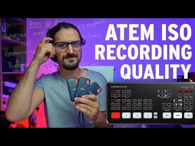 ATEM MINI PRO ISO: How to get the HIGHEST recording quality