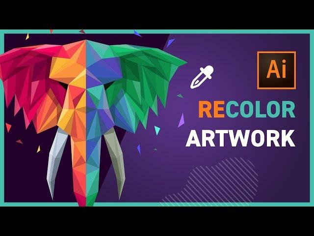 RECOLOR ARTWORK in Adobe Illustrator CC 2019