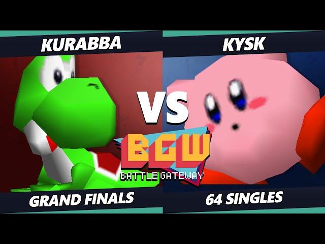 BGW 41 GRAND FINALS - kysk (Kirby) Vs. Kurabba (Yoshi) Super Smash Bros - SSB64