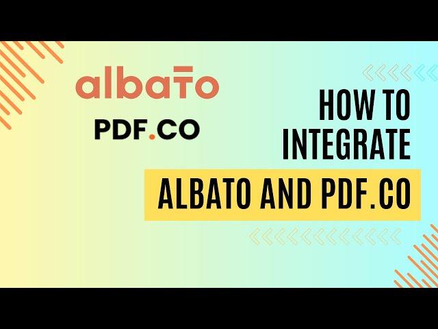 How to Integrate Albato and PDF.co?