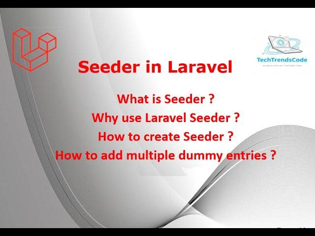 Laravel Lession #11 | How to Create Seeder in Laravel |Ultimate Guide & Tips 2023 for Web Developers