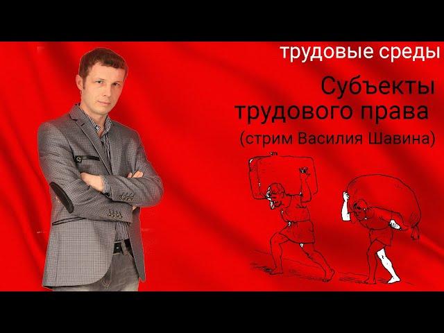 Субъекты трудового права (стрим Василия Шавина)