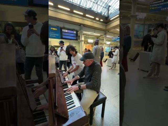 Guy plays colds play song in public so I decided to join