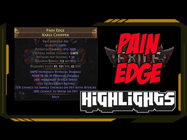 Pain Edge - Path of Exile Highlights #514 - Alkaizer, Quin69, Mosh47, jungroan and others