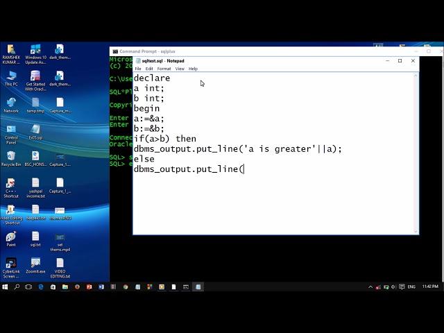 PL/SQL Hello World Program | how to run PL SQL program | OrientBits