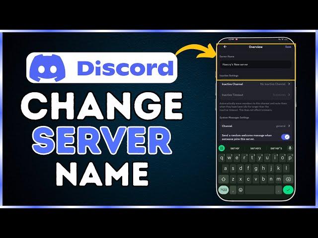 How to Change Discord Server Name on Mobile - 2024