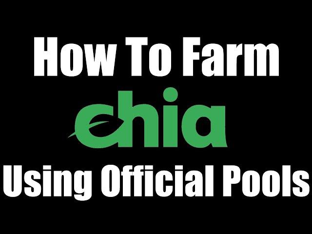 How To Farm Chia Using Official POOLS - Hard Drive Mining Guide