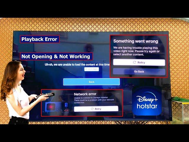 How to Fix All Error of JioHotstar in Smart TV