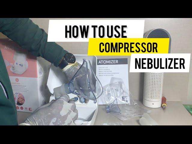 How to use compressor nebulizer | nebulizer machine