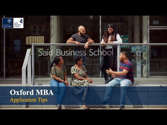 Oxford MBA application tips webinar