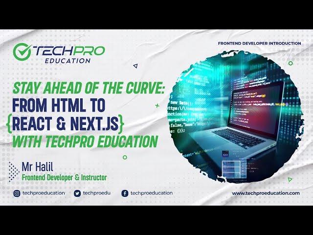 Frontend Developer | Introduction | TechPro Education