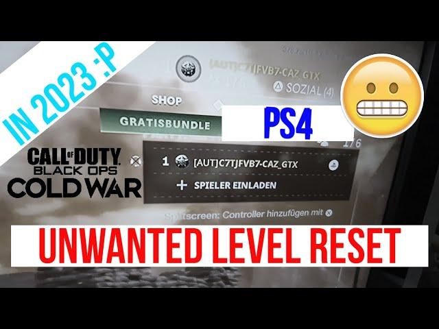 COD Coldwar LEVEL RESET at Reboot in 2023 on Consoles is horrible