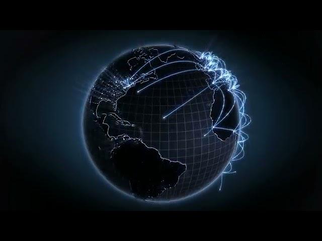 World Connection Animation, Earth Spinning, Earth Motion Graphics, Loop 2