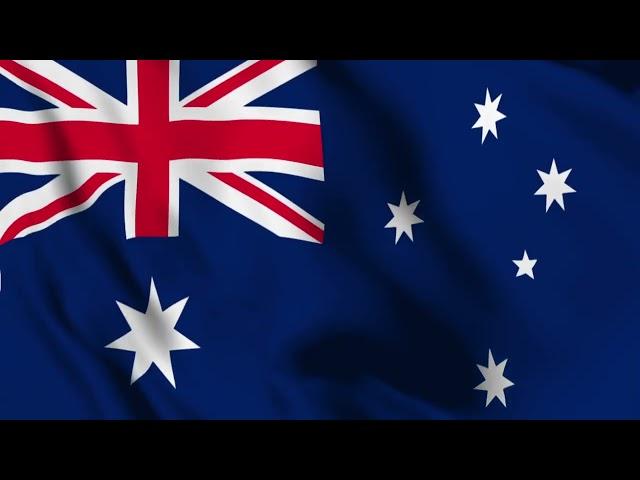 Australia flag Green Screen Video | Green Screen Animation