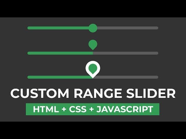 Custom Range Slider 2 - HTML + CSS + JS