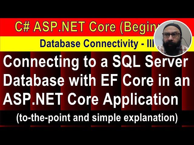 Connecting to a SQL Server Database with EF Core in an ASP.NET Core Application