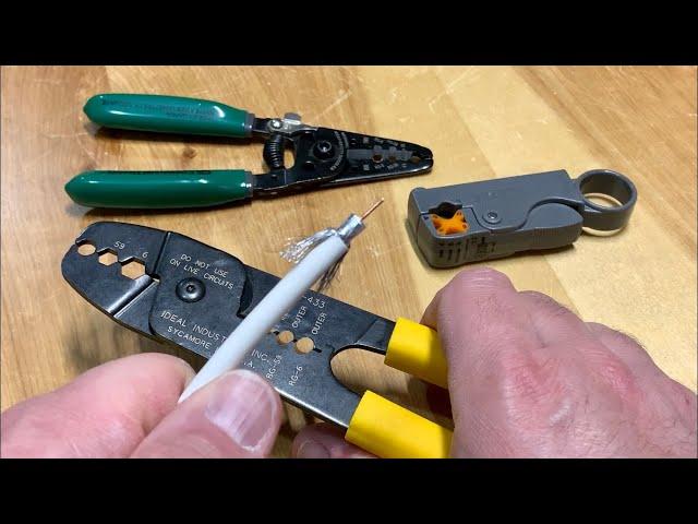 Coaxial Cable Stripping Tools For the DIYer | Coax Cable Installation