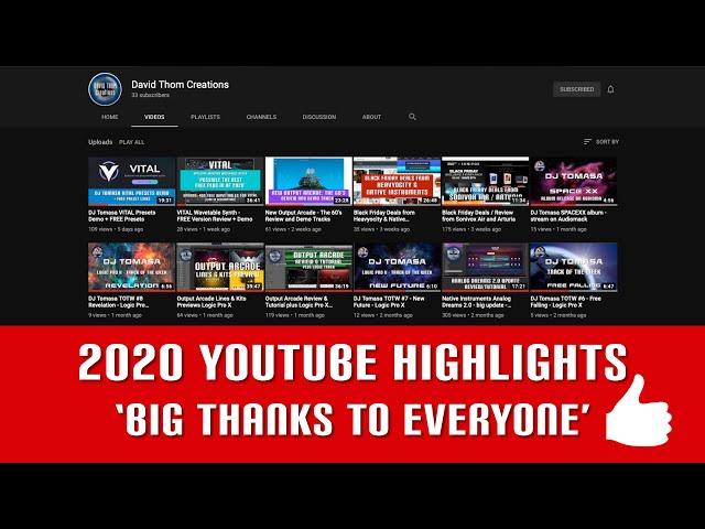 David Thom Creations - 2020 YouTube Highlights