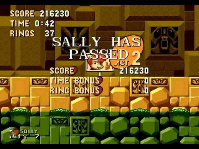 Sally Acorn in Sonic the Hedgehog (Genesis) -  Longplay