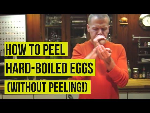 How To Peel Hard-Boiled Eggs Without Peeling | Tim Ferriss