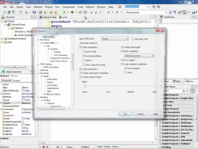 Code Insight in Delphi and C++Builder