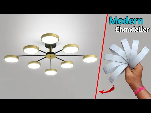 How To Make Wall Hanging Lamp | Modern Chandelier | Diy Wall Decor | Wall Decoration Ideas