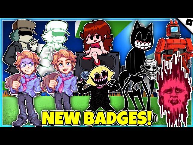 How to get ALL 10 NEW FNF BADGES in TREVOR CREATURES KILLER 2 - ROBLOX