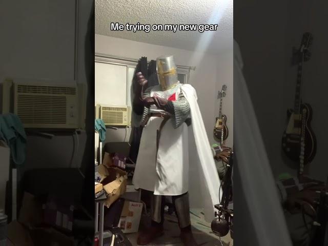 New gear #cosplay #crusaders #knight #meme