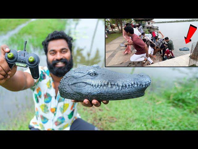 Robot Crocodile Public Reaction | മുതല തല ആളുകൾ പേടിച്ചപ്പോൾ | M4 Tech |