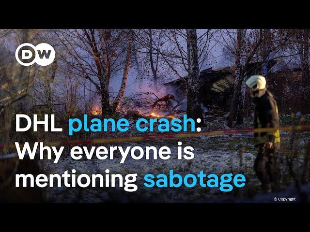 German plane crashes in Lithuania; No foul play suspected currently | DW News