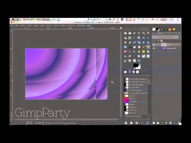 Creating a School- and Work-friendly Wallpaper with Gimp #1