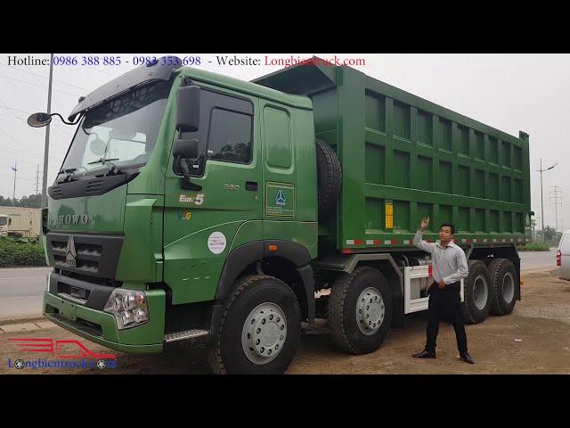 Xe ben Howo Sinotruck 4 chân đời mới, thùng cơi khủng hơn 30 khối | 0983.865.222