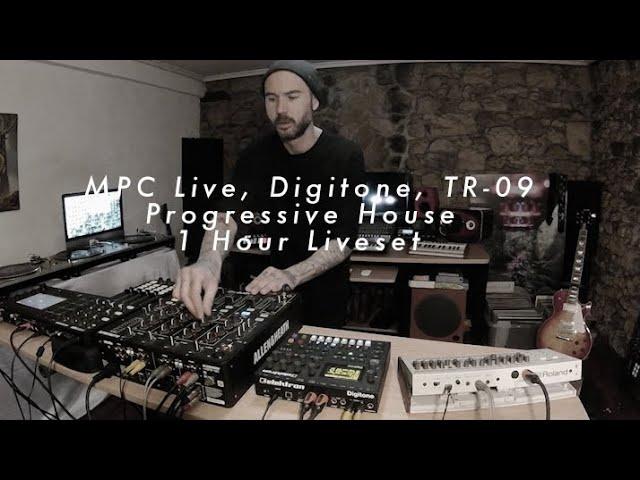 Akai MPC Live, Elektron Digitone, Roland TR 909, Progressive House Live Set