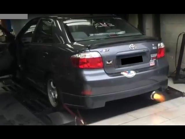 Custom Modified Toyota Vios Yaris Belta Sedan 1 5 Turbo XP40 Dyno Engine Exhaust