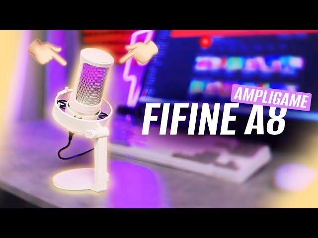 КРУТОЙ БЮДЖЕТНЫЙ И КАЧЕСТВЕННЫЙ USB МИКРОФОН! ОБЗОР FIFINE AMPLIGAME A8!