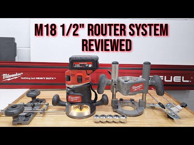 Milwaukee M18 1/2" Router Review with ALL Accessories