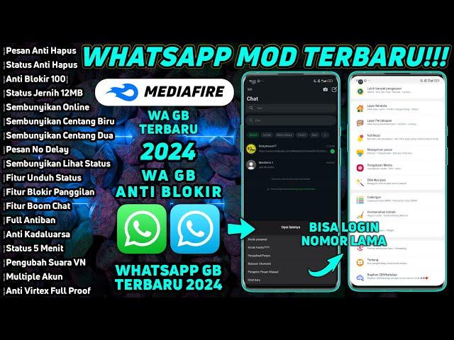 WhatsApp GB Terbaru 2024 | WA MOD Anti Blokir Terbaru Bisa Login Nomor Lama!! WA GB RCMods